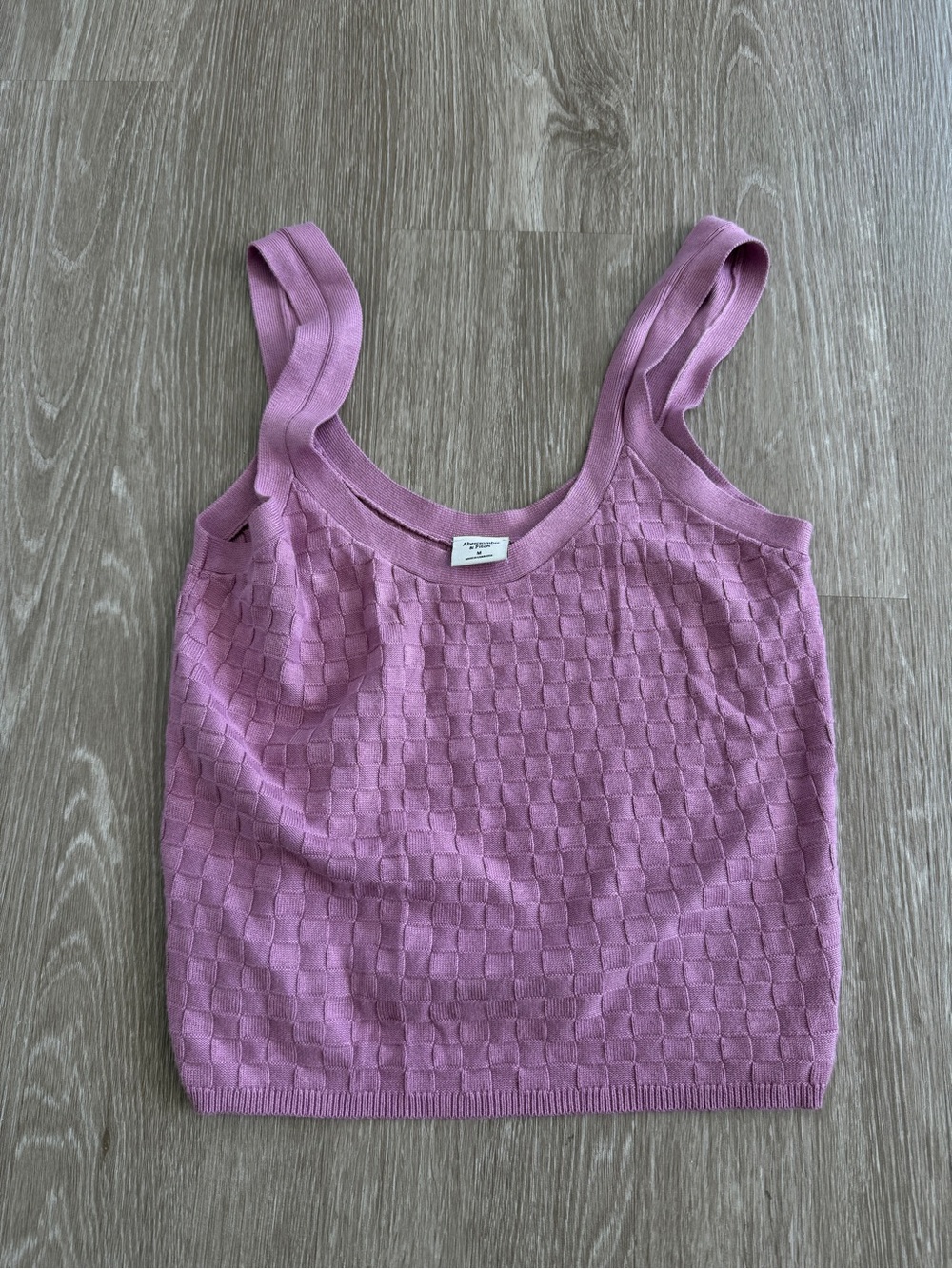 Abercrombie Cropped Pink Lightweight Sweater Tank